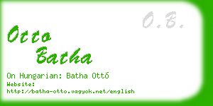 otto batha business card